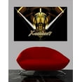 thumbnail image 2 of Wallhogs Xzendor7 V-Shaped Elliptical Golden Spheres Wall Mural, 2 of 2