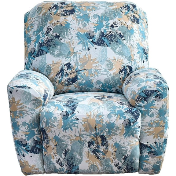XUELC Chivas Recliner Slipcover, 4-Piece Stretch Chair Cover with Pocket, Furniture Protector for Living Room