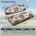 thumbnail image 7 of Jeiento Cute Paw Golf Cart Front Seat Cover Set Boho Flower Golf Cart Seat Blanket Fit for Club Car Precedent Ordinary Front Seat Cushion Soft and Comfortable, 7 of 7