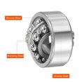 thumbnail image 3 of Uxcell Self Aligning Ball Bearings Double Row Open Type Chrome Steel 17x40x16mm, 3 of 5