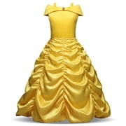 Disney Princess Yellow Belle Girl's Halloween Fancy-Dress Costume, Toddler 3T