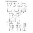 thumbnail image 3 of Simplicidad Patrones creativos New Look 6145 Vestido de mujer A (8-10-12-14-16-18), 3 of 4