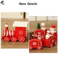 thumbnail image 4 of PULLIMORE Cute Christmas Wood Train Ornament Xmas Tree Ornaments Decoration Kids Gift Toy for Party Decor (Red), 4 of 9