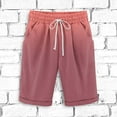 thumbnail image 1 of AherBiu Plus Size Shorts for Men Trendy Gradient Shorts with Pockets Summer Causal Linen Cotton Shorts, 1 of 3