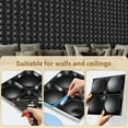 thumbnail image 5 of 3D Wall Panel (Includes A Roll Of Mounting Tape), Interior Wall Decoration, Geometric Texture Pattern For Living Room, Lobby, Bedroom, Hotel, Office, Game Room, TV Backdrop,, 5 of 6