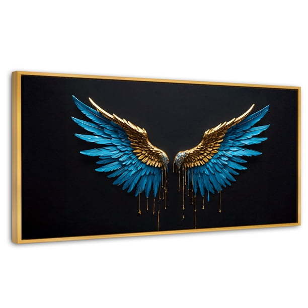 Cuadro Decorativo Canvas Revolution Marco Flotante Joyas Celestiales 120x60 Dorado