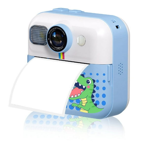 HOT 1080p Kid Mini Instant Print Camera 32G Digital Photo Toy Printing with 3Rolls Paper for Kid,B