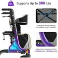 thumbnail image 2 of Rollator Walker For Seniors, Lightweight Foldable All Terrain Rolling Walker With Seat. Handles And Backrest For Seniors And Adult Purple, 2 of 9