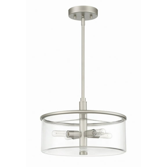 55694-SN Craftmade Lighting Hailie - 4 Light Pendant In Transitional Style-9 Inches Tall and 14.13 Inche Wide-Satin Nickel Finish