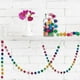 thumbnail image 2 of Guirnalda de bolas de fieltro de lana con pompones de colores, hecha a mano, 24 bolas de fieltro de 6,5 pies de largo, para decoración de pared y árbol de Navidad, 2 unidades, 2 of 5