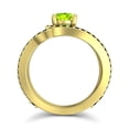thumbnail image 4 of 2.50 Carat Latest Round Cut Peridot & Black Onyx Gemstone Anniversary Ring for Women Solid 14K Yellow Gold Size 7 by Diamond-Capitals, 4 of 8