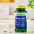 thumbnail image 4 of Spring Valley Magnesium Sleep Support Bone & Joint Health Dietary Supplement Vegetarian Capsules, 200 mg, 60 Count, 4 of 14