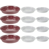HOMEMAXS 12 Pcs Planter Base Saucer Pots Flower for Floor Heavy Duty