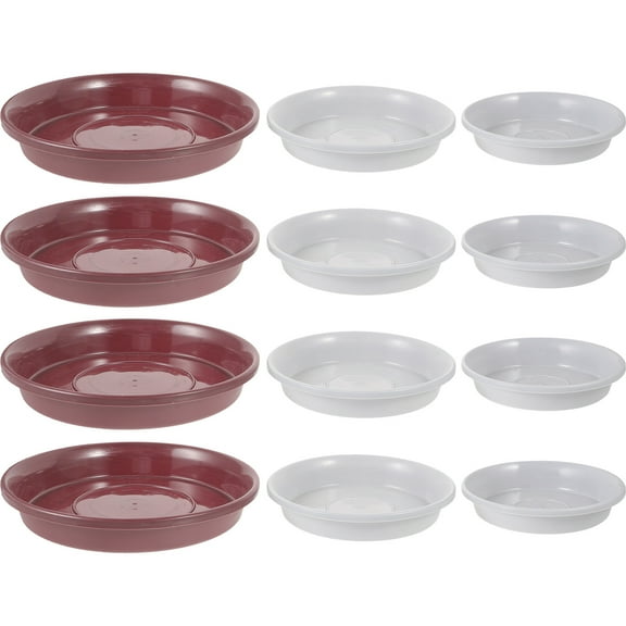 HOMEMAXS  12 Pcs Planter Base Saucer Pots Flower for Floor Heavy Duty