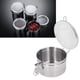 thumbnail image 1 of Recipiente De Acero Inoxidable, Frasco De Almacenamiento Hermético Con Tapa Transparente Para Galletas De Harina De Fruta Seca Leche En Polvo Té Café Sellado Contenedor De, 1 of 7