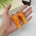 thumbnail image 4 of Porte-clés Alimentaire en Forme de Cuisse de Poulet en PVC Mignon - Durable et Décoratif, 4 of 6