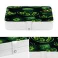 thumbnail image 4 of Saint Patrick's Day PU Leather Necklace Organizer with Removable Compartment, Earring Holder, and Decorative Box - Portable Storage Case, 4 of 6