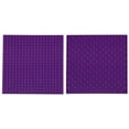 thumbnail image 3 of Premium Purple Stackable Base Plates - 4 Pack 6" x 6" Baseplate Bundle with 30 Purple Bonus Building Bricks Compatible with All Major Brands - Tower Construction, 3 of 4