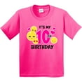 thumbnail image 3 of Inktastic Its My 10th Birthday with Smiling Emoticons Youth T-Shirt, 3 of 5