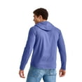 thumbnail image 2 of Hanes Men's Originals Lightweight Hooded Sweatshirt with Henley Collar, Sizes S-3XL, 2 of 6
