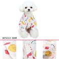 thumbnail image 3 of Ropa para cachorros, camisa de solapa con estampado de piña, camiseta polo de verano, ropa para mascotas, ropa para perros (rosa), 3 of 5