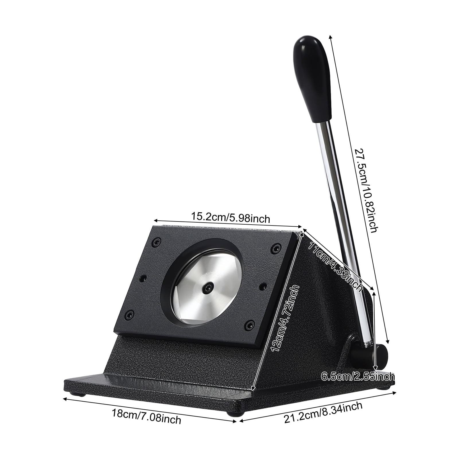 70mm DIY Round Punch Die Cutter Manual Paper Card Button Graphic Maker Machine for Cutting Paper Weighing Around 0.66 lbs