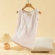 thumbnail image 1 of Ropa interior térmica para mujer, otoño e invierno, camiseta térmica de tirantes con cuello redondo y forro polar suave, sin mangas, de poliéster., 1 of 3