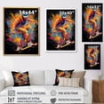 thumbnail image 4 of Designart "Defying Gravity on a Skateboard II" Sports Floater Framed Canvas Wall Art, 4 of 7