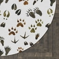 thumbnail image 3 of Animal tracks Rug, Woodland nursery decor - Footprints in the forest, 3 of 10