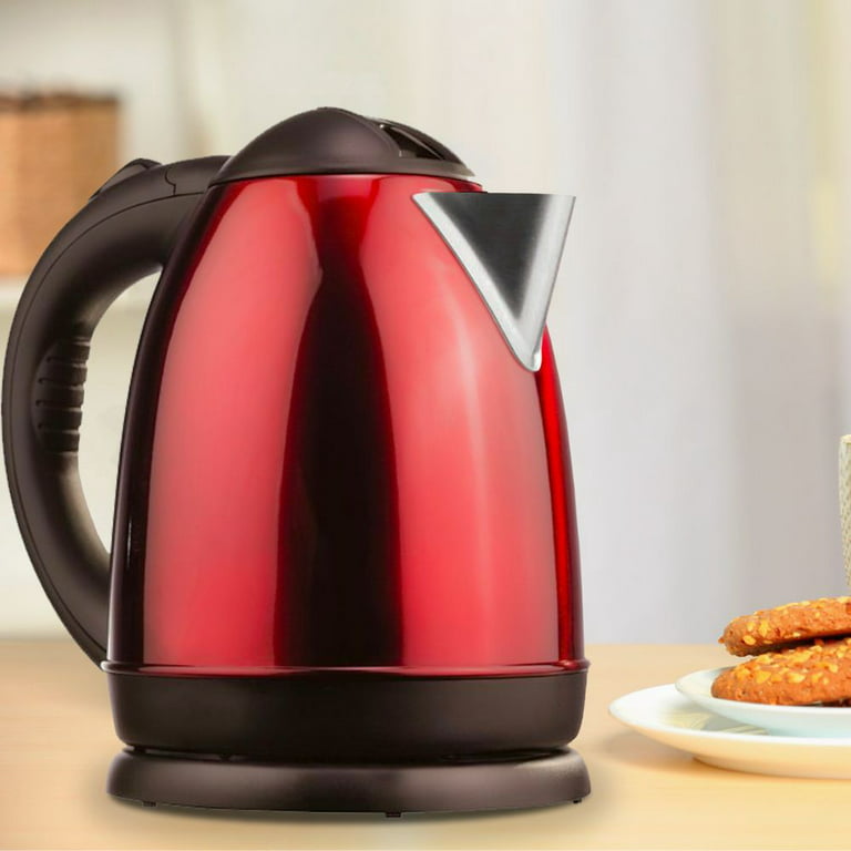 Courant 1.5 Liter Red Stainless Steel Cordless Electric Kettle with 360  Degree Rotational Body