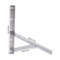 thumbnail image 5 of Dwellnix Stainless Steel AC Outdoor Unit Mounting Brackets, Foldable Design, 440lbs Load Capacity for 1-1.5p Air Conditioners, Wall-Mountable Installation, 5 of 11