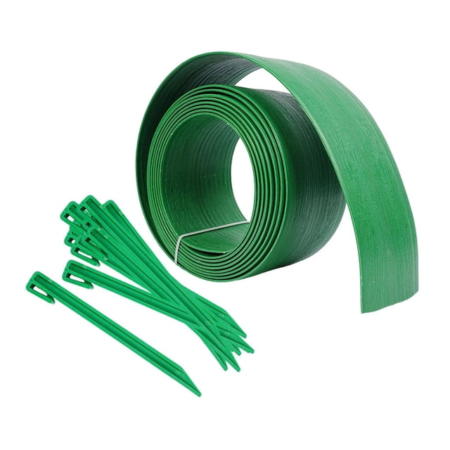 Dickly 12.2m Garden Edging Border Accessory, Flexible, Lightweight, Versatile Landscape green