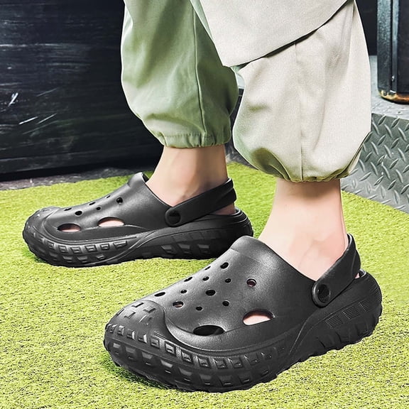 Flip Flops Men Slip On Arch Support Fashion Closed Toe Slide Summer Indoor Outdoor Comfortable Beach Men's Shoes