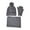 Grey, variant on Winter Neck Warmer Gaiter Fleece Windproof Face Mask Cover Autumn Winter Solid Hat Scarf Glove Three Piece Ear Outdoor Warmth Set Winter Scarf Neck Grey One Size