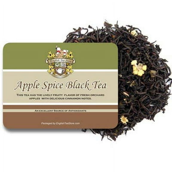 Apple Spice Flavored Black Tea - Loose Leaf Pouches - 16oz