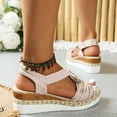 thumbnail image 5 of Summer Sandals for Women 2026 Women's Summer Size Wedge Fish Mouth Roman Sandals, 5 of 6
