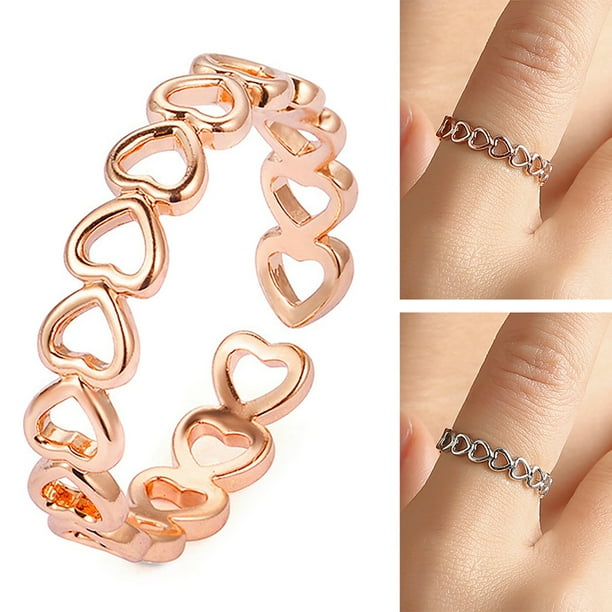 Finger ring heart shape clearance