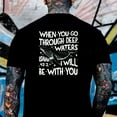 thumbnail image 4 of "Christian Bible Verse Whale T-Shirt – Inspirational 'Through Deep Waters' Faith Quote, Ocean Theme Shirt for Men & Women", 4 of 6