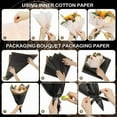 thumbnail image 6 of 20 Sheets Gold Edge Flower Wrapping Paper (Black), 6 of 7