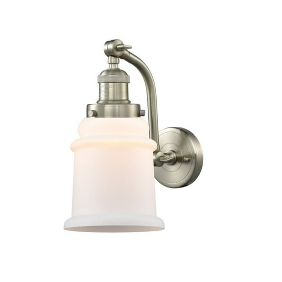 515-1W-BB-G182-Innovations Lighting-Canton-1 Light Wall Sconce in Industrial Style-6.5 Inches Wide