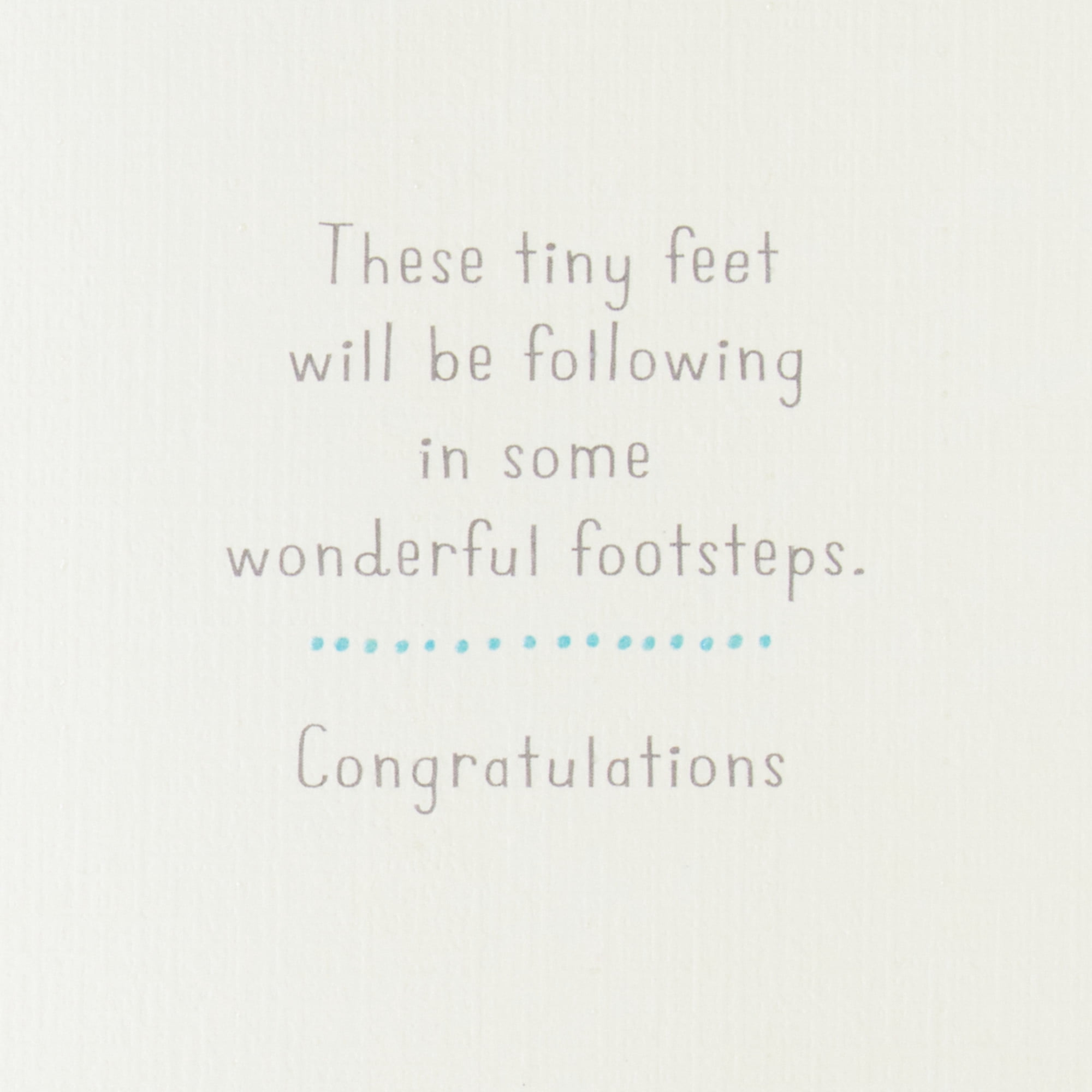 Hallmark New Baby Card for Boy (Sweet Little Feet)