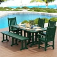 thumbnail image 4 of Paradise 6-Piece Dining Table and Arm Chair Set with Dining Bench, 4 of 4