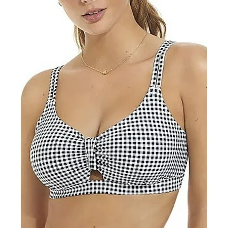 Camio Mio GINGHAM Bralette Bikini Swim Top, US 34DD, UK 34DD NWOT