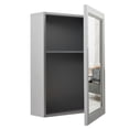thumbnail image 2 of Resenkos Wall-Mounted Mirrored Medicine Cabinet-Gray, Wall Cabinet for Bathroom Laundry Room Kitchen, 2 of 7