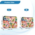thumbnail image 4 of FORMRS 13"-13.3" Laptop Sleeve Protective Case Soft Carrying Quilted Computer Bag Cover, Pink Colorful Circles, 4 of 7