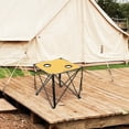 thumbnail image 7 of ARROWHEAD OUTDOOR 26” (66cm) Heavy-Duty Portable Camping Folding Table, 2 Cup Holders, Compact, Square, Carrying Case Included, Steel Frame, High-Grade 600D Canvas, USA-Based Support (Tan), 7 of 7
