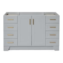 Ariel Taylor 54 In. Single Sink Base Cabinet In Grey