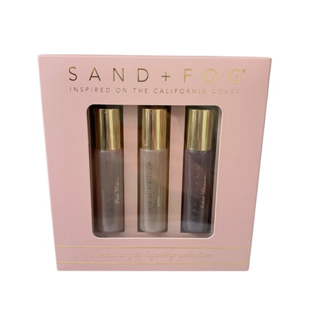 Sand + Fog Eau De Parfum Oil Rollerball Trio: Love Potion White Vanilla Velvet Blossom
