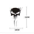 thumbnail image 4 of Pegatinas Calaveras Calavera Derretida Pack de 2 para Coche o Moto (Negro), 4 of 4