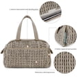 thumbnail image 4 of SPEKSEE Quilted Twist Craft Diaper Bag Tote - Spacious, Waterproof & Insulated for Mom Essentials, 4 of 8